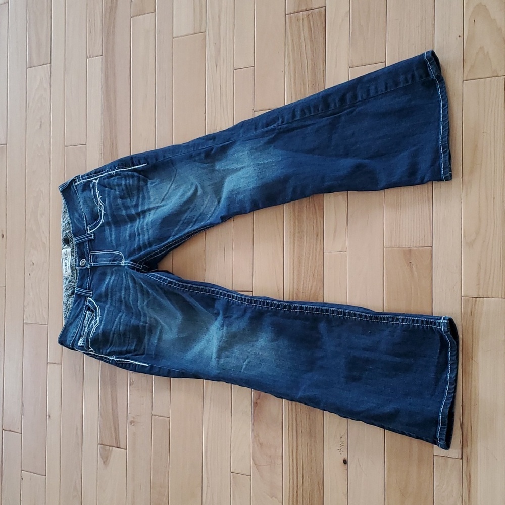 Ariat Real Mid Rise Boot Cut Jeans 32R (32 x 31.5)